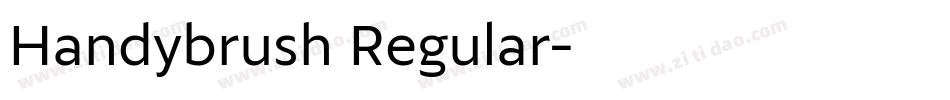 Handybrush Regular字体转换